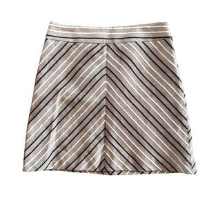 Ann Taylor Loft Skirt Womens 8 NEW A Line Woven Preppy Academia Tweed Retro 70s‎